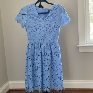 Nordstrom blue lace dress